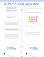 Children Foot Sizing Chart - Jan de Luz Linens