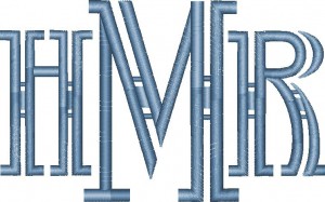 diplomat 3 initial monogram example