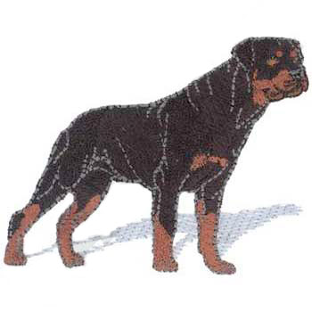 Rottweiler -- DG0363 - Embroidery - Jan de Luz Linens