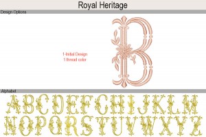 Royal Heritage - Monogram Alphabet - Jan de Luz Linens