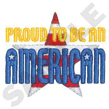 CF0150 Proud To Be An American