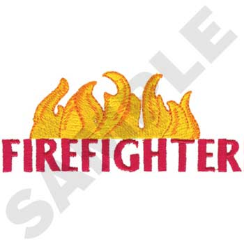 #FR0144 Firefighter 3 - Firefighting Embroidery - Jan de Luz Linens