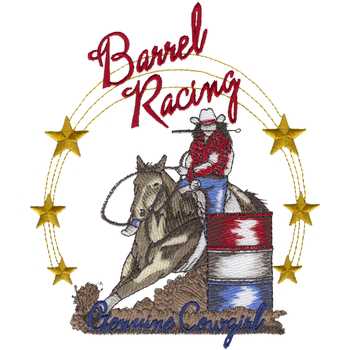 HR1168 Barrel Racing Genuine Cowgirl