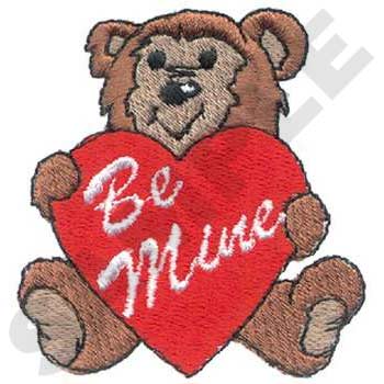 HY0003 Valentine Bear - Valentine Embroidery - Jan de Luz Linens
