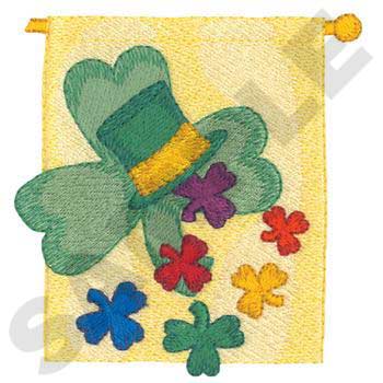 HY0357 St Patrick Banner - St. Patrick's Day Embroidery
