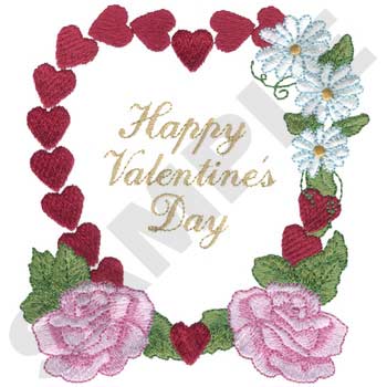 HY0525 Happy Valentines Day - Valentine Embroidery - Jan de Luz Linens