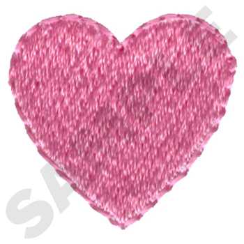 HY0750 Pink Heart - Valentine Embroidery - Jan de Luz Linens
