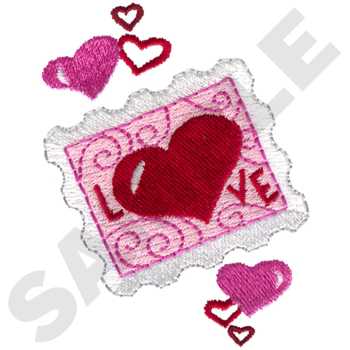 HY0768 Love Note - Valentine Embroidery - Jan de Luz Linens