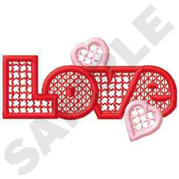 HY0829 Love - Valentine Embroidery - Jan de Luz Linens