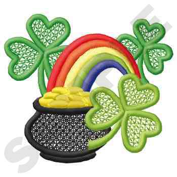 HY0832 Rainbow And Gold - St. Patrick's Day Embroidery