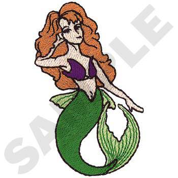 #NT0550 Mermaid - Mermaid Embroidery - Jan de Luz Linens