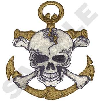 NT0935 Skull And Anchor