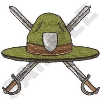 #SR0358 Drill Instructor Hat - Military Embroidery - Jan de Luz Linens