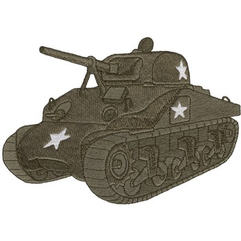 #SR0369 Tank - Military Embroidery - Jan de Luz Linens