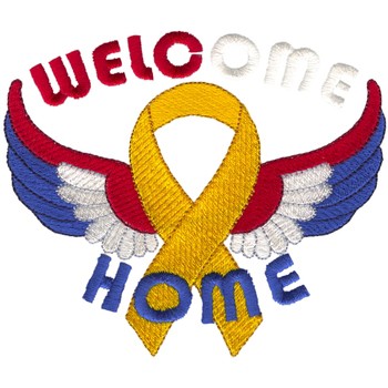 #SR0374 Welcome Home - Military Embroidery - Jan de Luz Linens