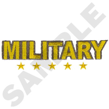#SR0392 Military - Military Embroidery - Jan de Luz Linens