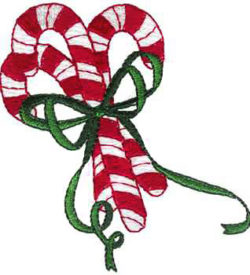 #XM1192 Candy Cane Bouquet - Christmas Embroidery - Jan de Luz Linens
