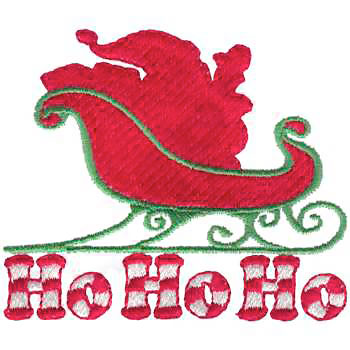 #XM1247 Ho Ho Ho - Christmas Embroidery - Jan de Luz Linens