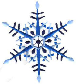 #XM1319 Snowflake - Christmas Embroidery - Jan de Luz Linens