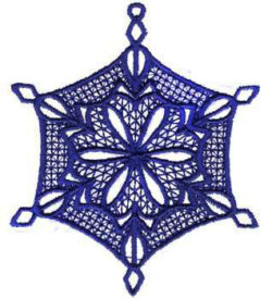 #XM1346 Snowflake Cross Hatch - Cross Hatch Embroidery - Jan de Luz Linens