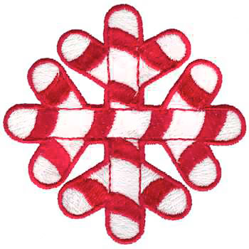 XM1611 Candy Cane Twist - Christmas Embroidery - Jan de Luz Linens
