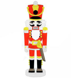 #XM2156 Nutcracker - Christmas Embroidery - Jan de Luz Linens