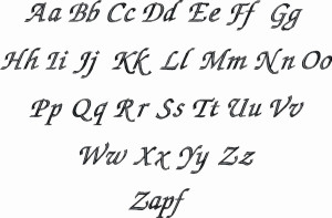 Zapf Font - Text Gallery