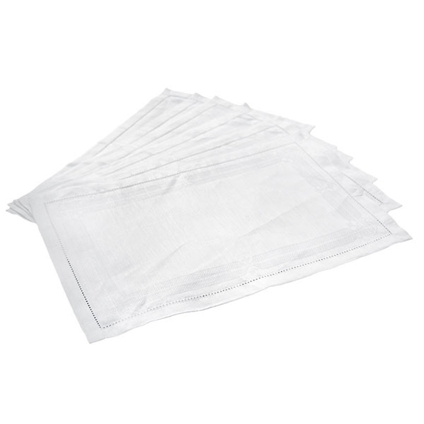 Natalie White Placemats - Natalie Collection