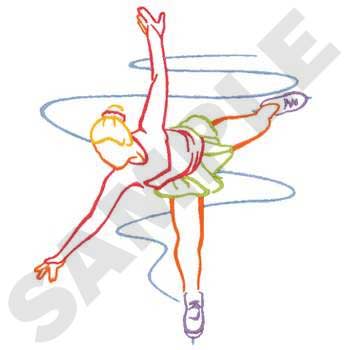 SP1319 - Ice Skating Embroidery