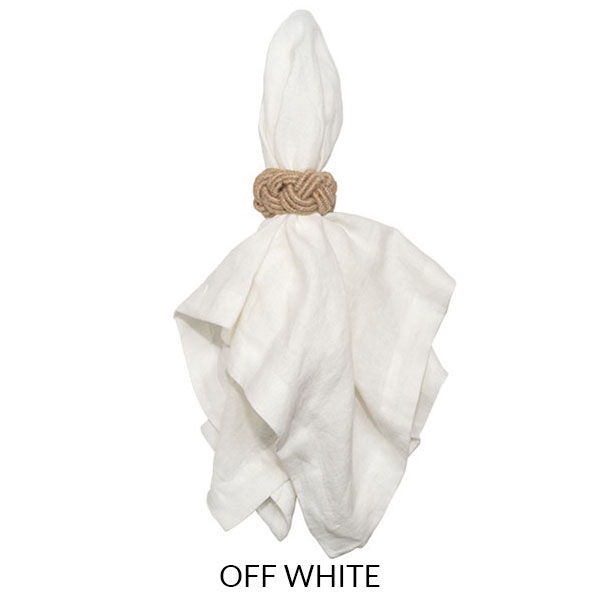 Washed Linen Napkin - Off White - Jan de Luz Linens