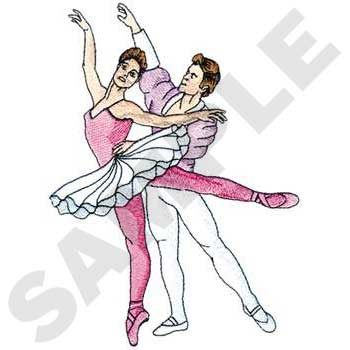#SP0683 Ballet Dancers - Ballet Embroidery - Jan de Luz Linens