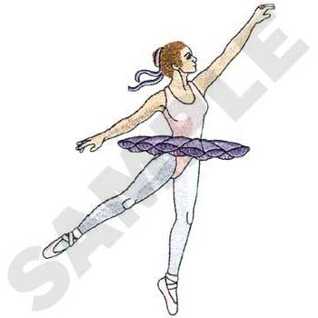 #SP0790 Ballet Dancer - Ballet Embroidery - Jan de Luz Linens