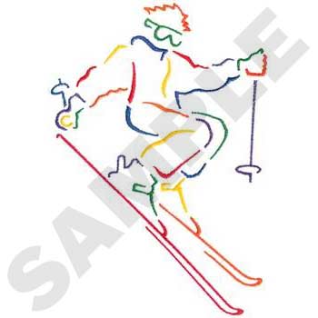 SP0820 - Skiing Embroidery