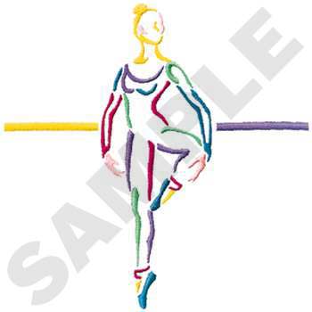 #SP0831 Lg Ballet Dancer - Ballet Embroidery - Jan de Luz Linens