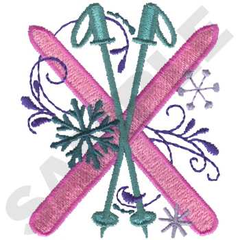 SP4919 - Skiing Embroidery