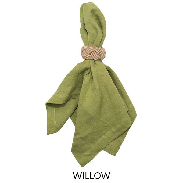 Washed Linen Napkin - Willow - Jan de Luz Linens