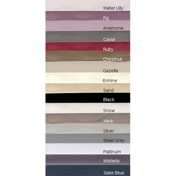 Bed Collection Trim Color Chart - Jan de Luz Linens