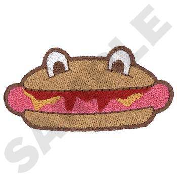 Hot Dog #FD0085 - Food Embroidery - Jan de Luz Linens