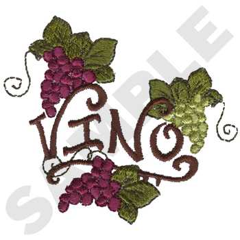 Vino #FD0278 - Wine Embroidery - Jan de Luz Linens