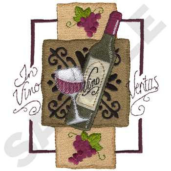 Vino Tall #FD0290 - Wine Embroidery - Jan de Luz Linens