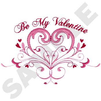 #HY0690 Be My Valentine - Valentine Embroidery - Jan De Luz Linens