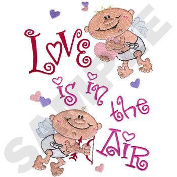 #HY0691 Love Is In The Air - Valentine Embroidery - Jan De Luz Linens
