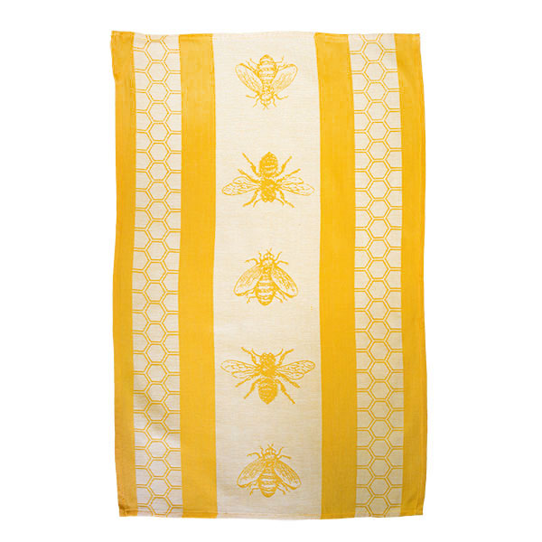 Golden Bees Dish Towel - Jan de Luz Linens