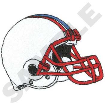 White Football Helmet  #SP0376