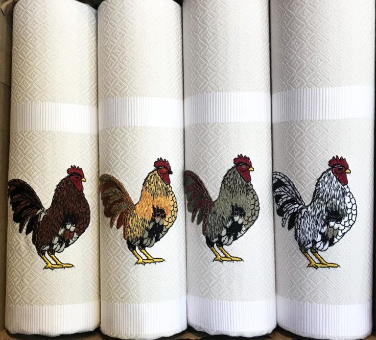 Set Of 4 Roosters Kitchen Towels Jan De Luz Linens   IMG 20190729 WA0001 768x694 