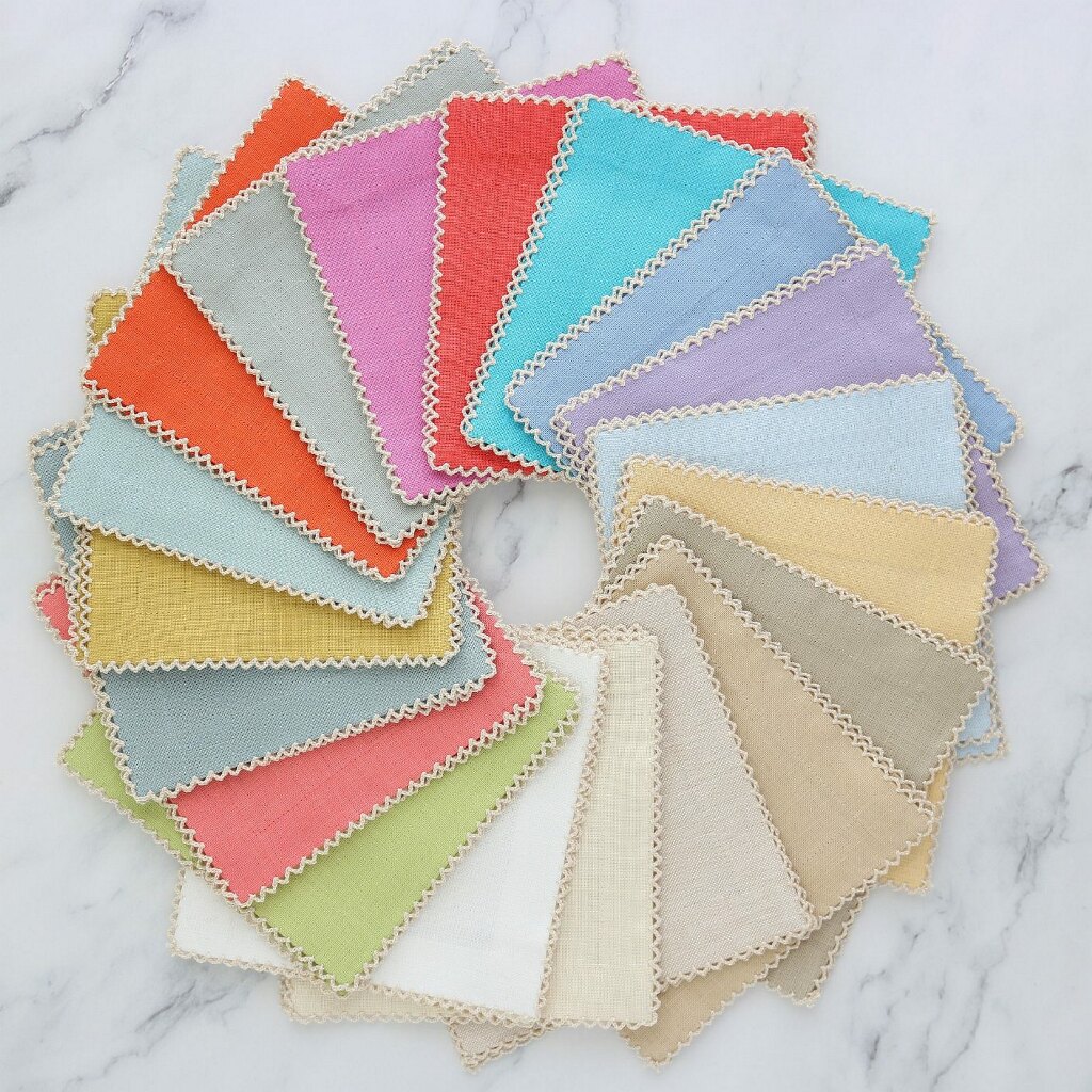 Linen napkins in cappuccino color
