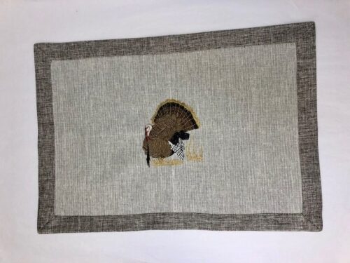 grey twill placemat
