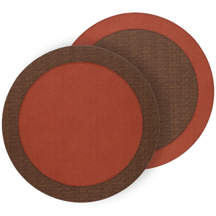 brown reversible vinyl placemat