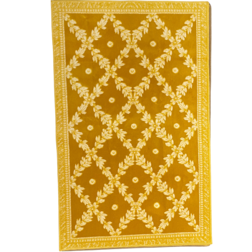 yellow rectangle rug