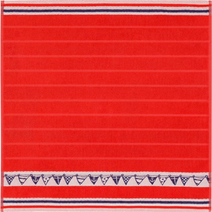 terry dish towel red boat flags